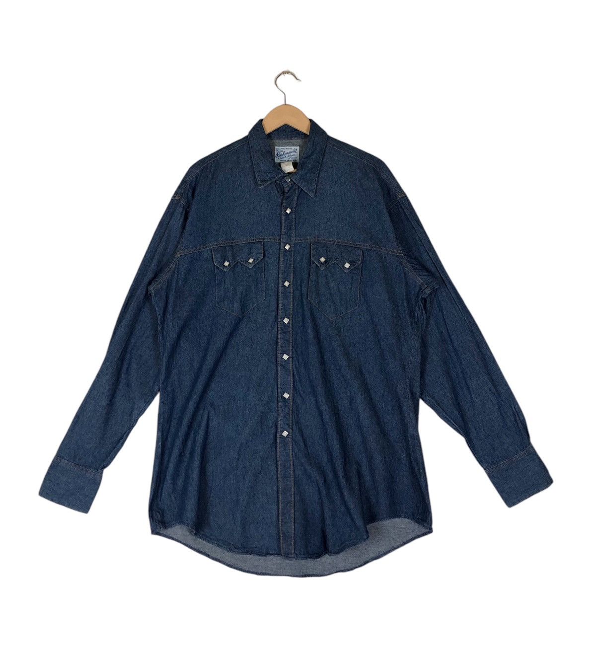 Rockmount Ranch Wear Vintage Rockmount Ranch Wear TruWest Snap Button Denim Shirt Size US L / EU 52-54 / 3 - 1 Thumbnail