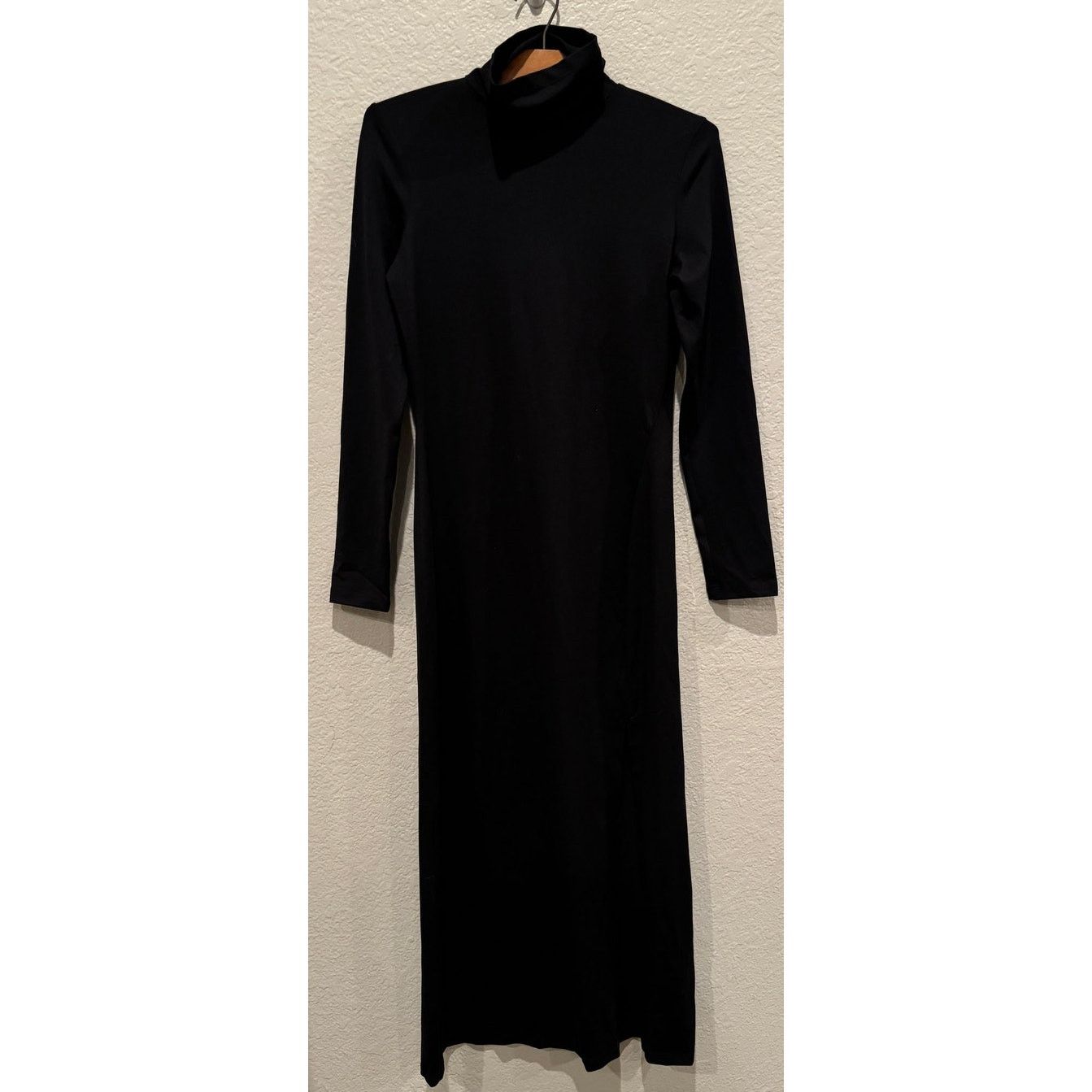 Susana Monaco Susana Monaco Long Sleeve Turtleneck Slit Midi Dress Small Size S / US 4 / IT 40 - 8 Thumbnail