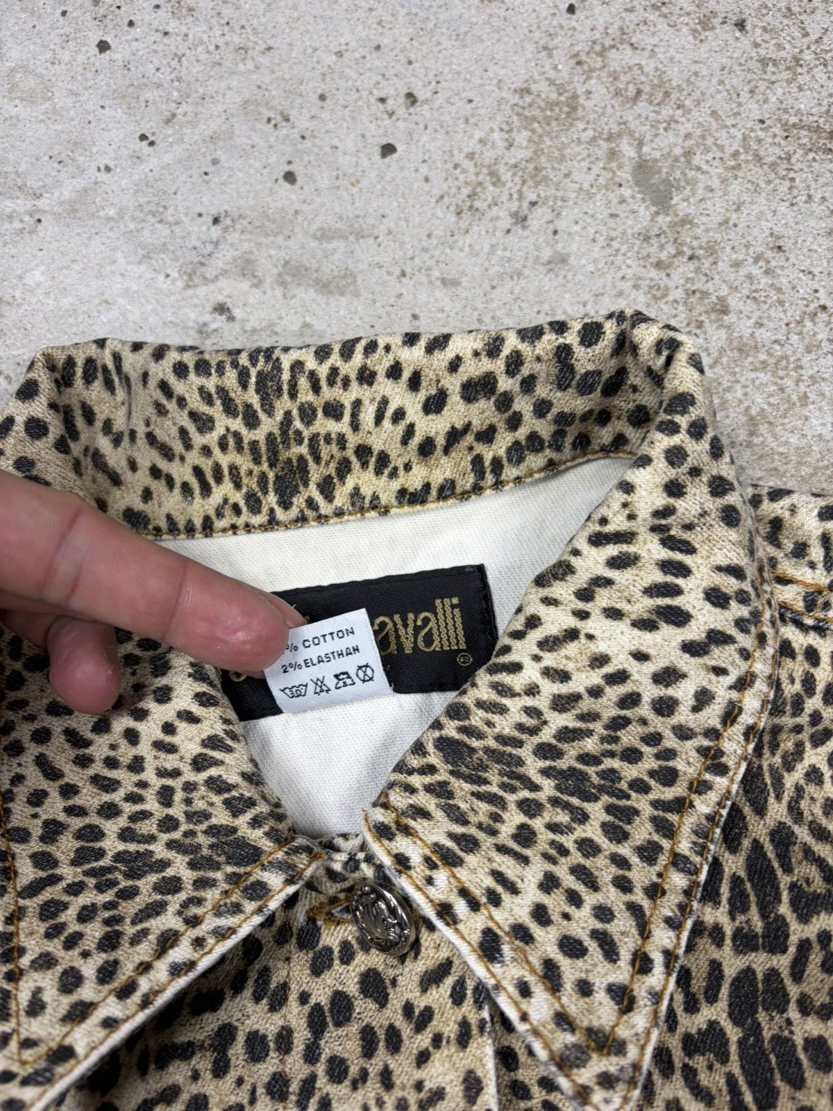 Roberto Cavalli Vintage 1990s Roberto Cavalli Leopard Animal Print Jacket Size S / US 4 / IT 40 - 10 Thumbnail
