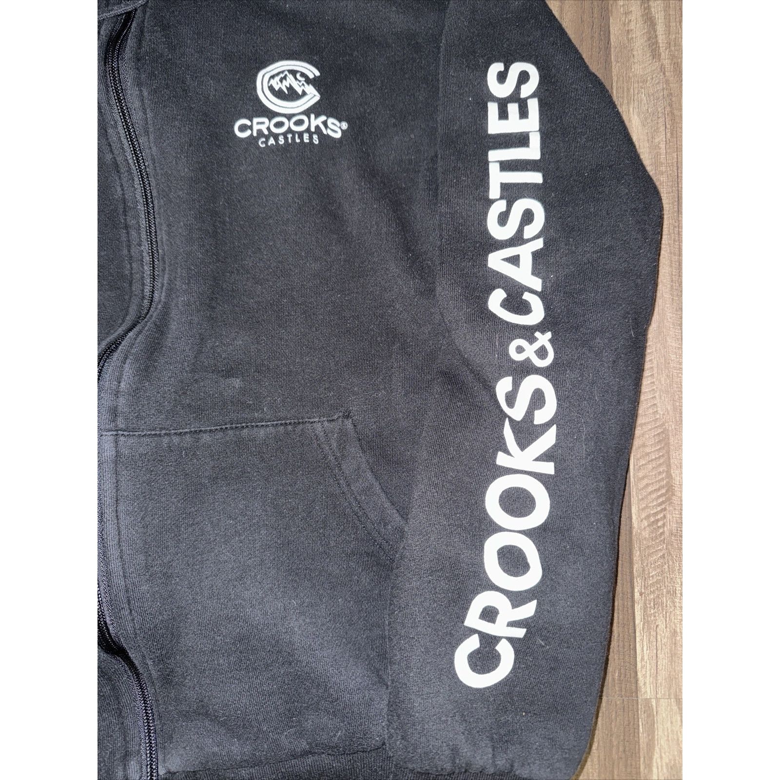 Crooks & Castles Crooks And Castles Full Zip Hoodie Sweatshirt Black M 20x23 Size US M / EU 48-50 / 2 - 2 Thumbnail