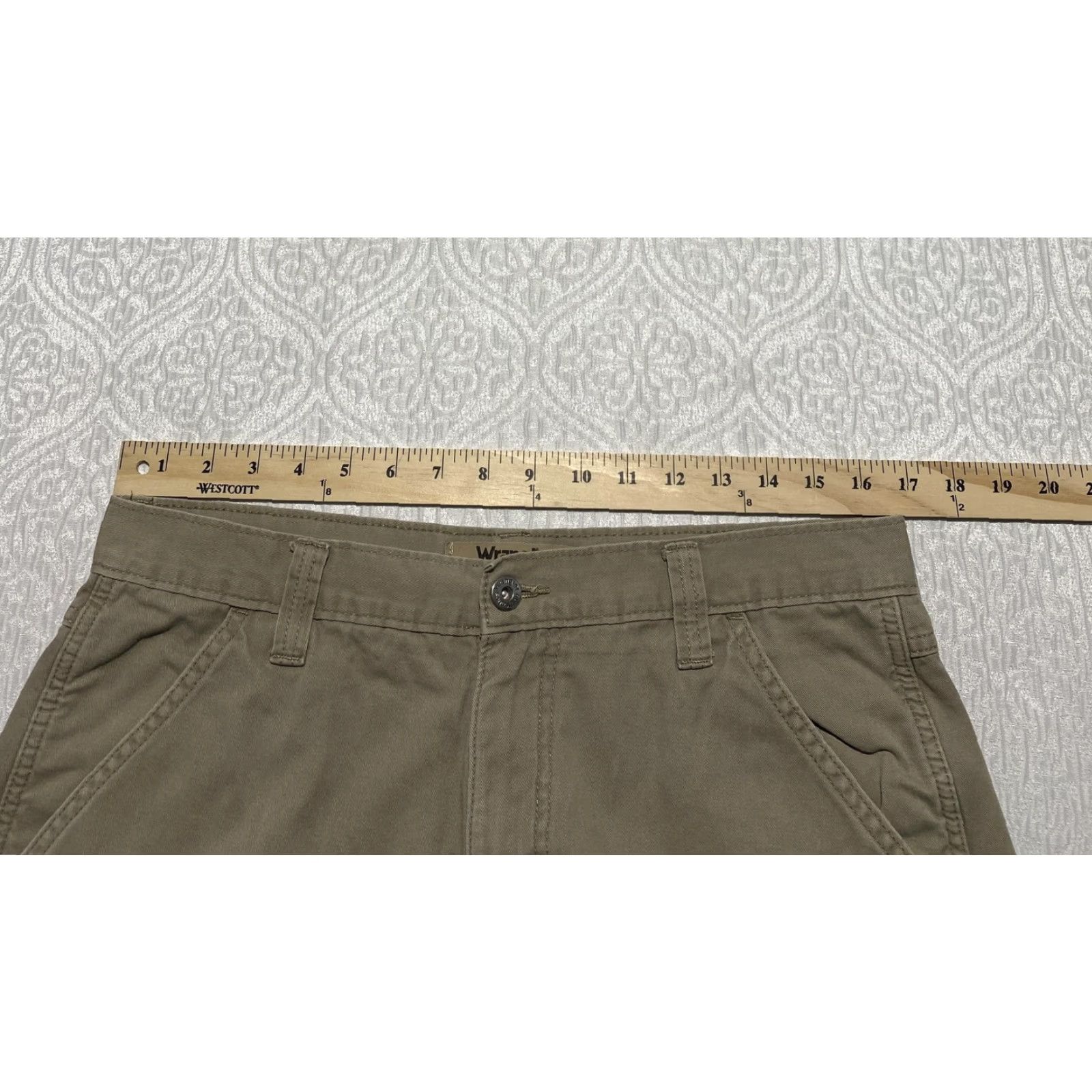 Wrangler Wrangler Authentics Pants Mens 32x29 Khaki Fleece Lined Cargo Workwear Size US 32 / EU 48 - 5 Thumbnail