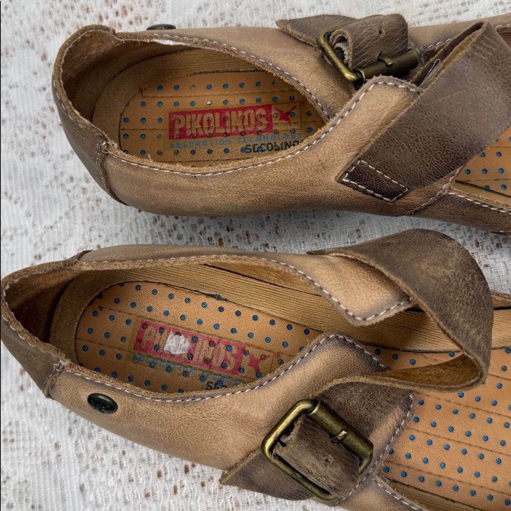 The Unbranded Brand Pikolonos Gandia 8964 perforated Mary Jane leather shoes 11 Size US 11 / IT 41 - 3 Thumbnail