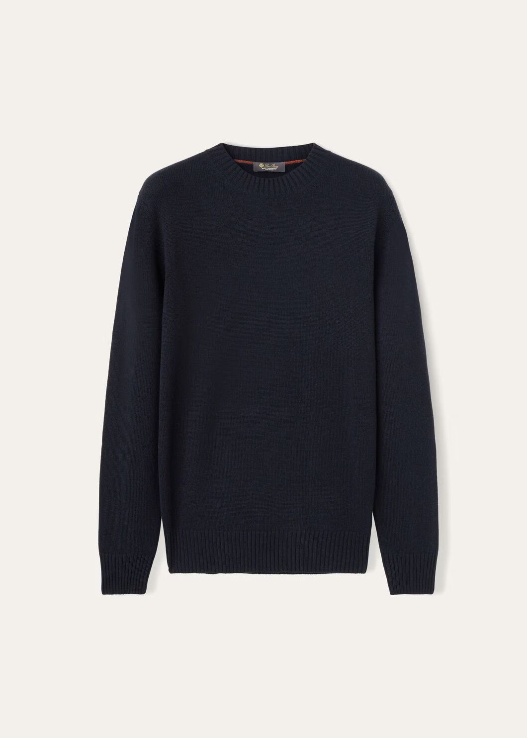 Loro Piana o1w1db10424 Long Sleeve Cashmere Sweater in Navy Blue Size US L / EU 52-54 / 3 - 1 Thumbnail