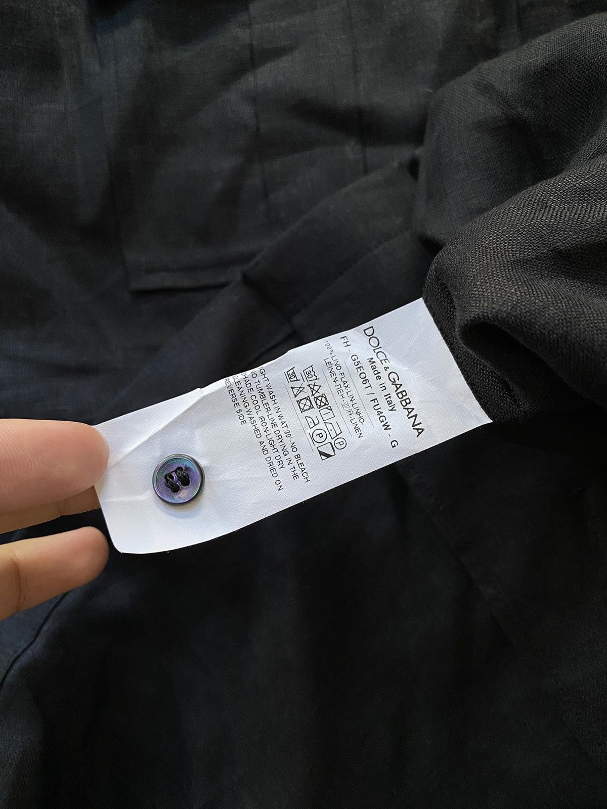 Dolce & Gabbana Dolce & Gabbana Linen Shirt Size US XL / EU 56 / 4 - 5 Thumbnail