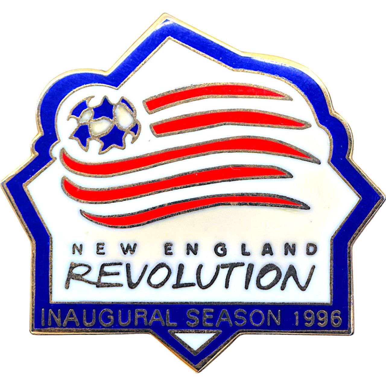 Other New England Revolution 1996 Inaugural Season MLS Pin *NEW* Size ONE SIZE - 1 Thumbnail