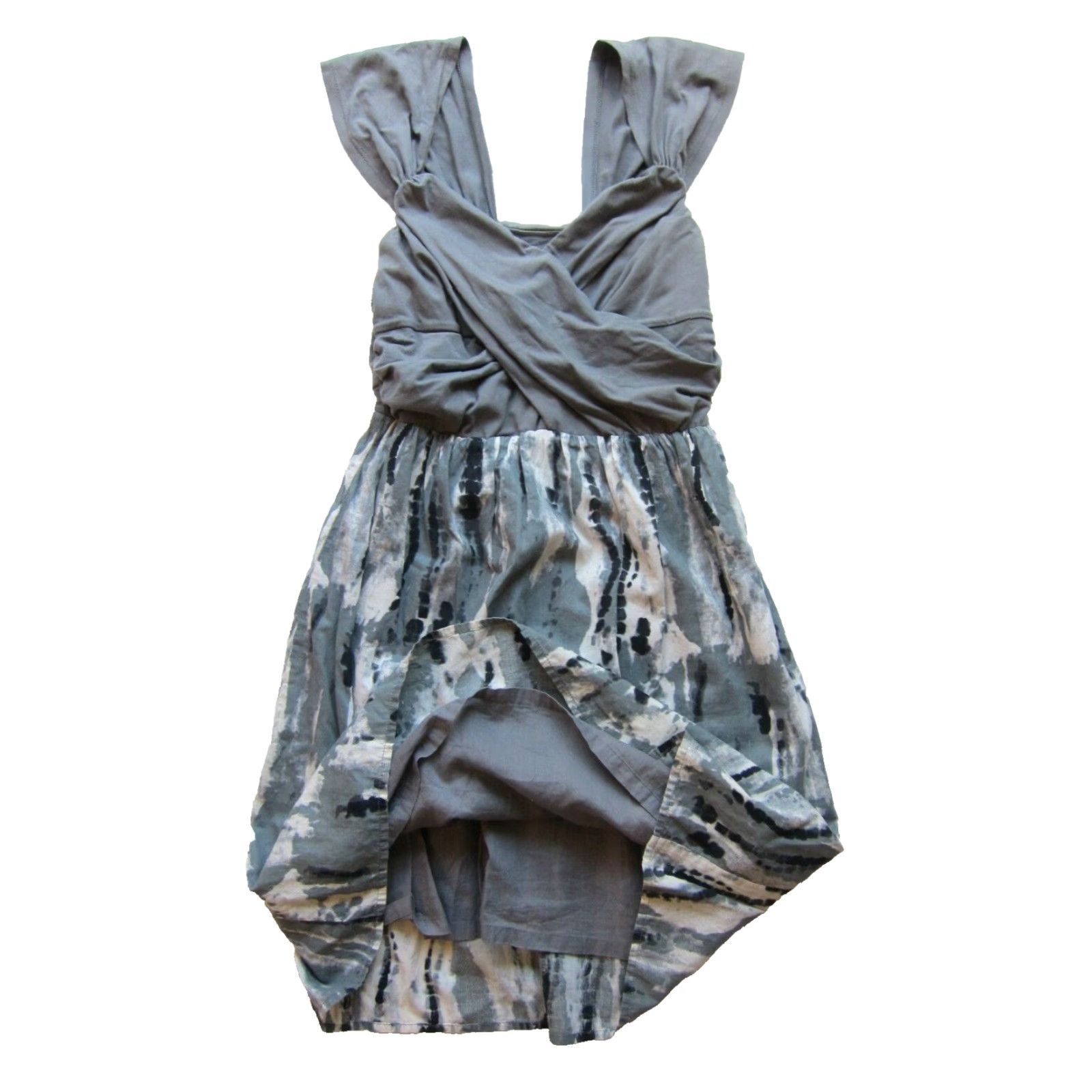 Converse VINTAGE Converse One Star Grey Cotton Tie Dye Jersey Ruched Tank Dress Dress Medium Size M / US 6-8 / IT 42-44 - 5 Thumbnail