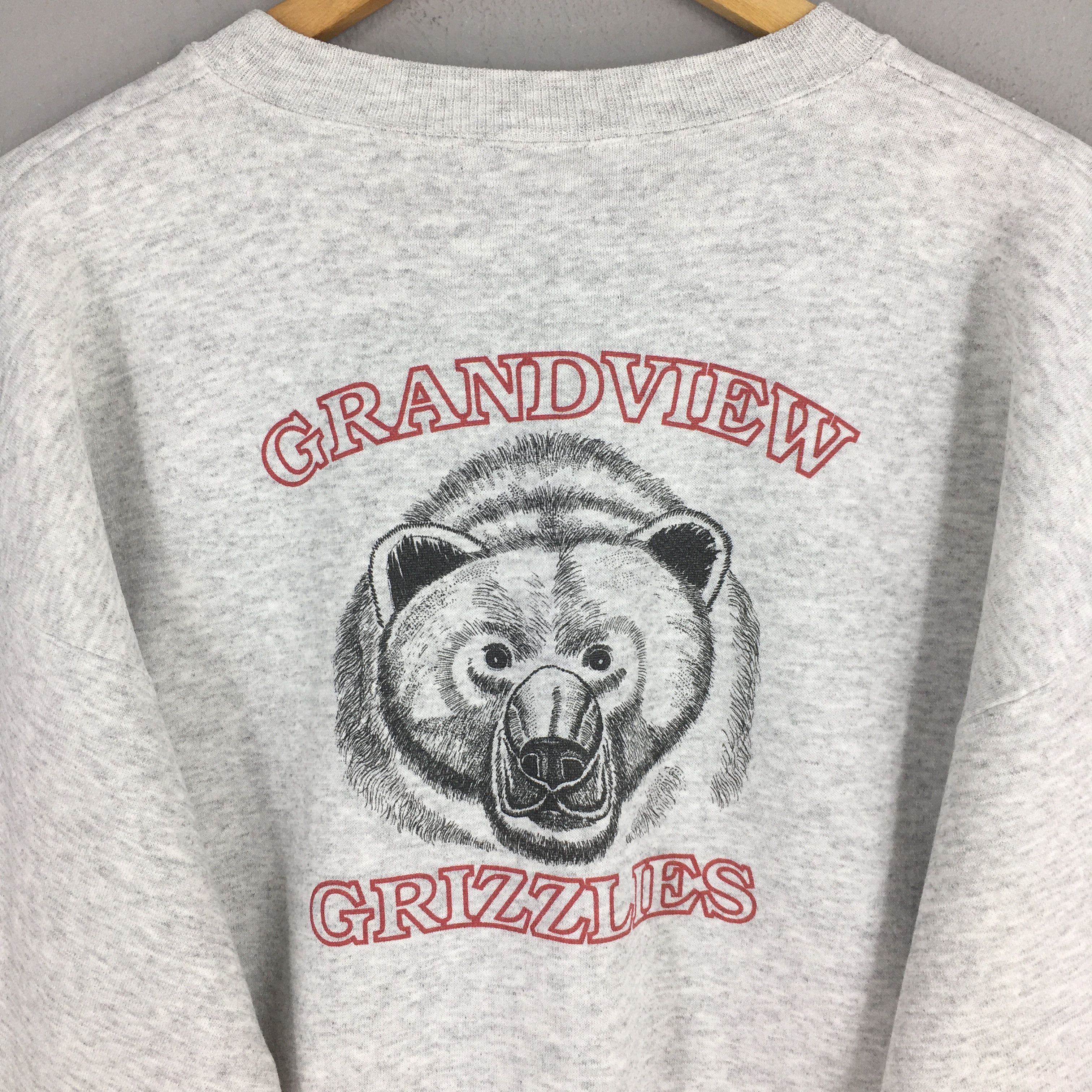 Habitat Vintage Grandview Grizzlies Gray Sweatshirt XLarge Size US XL / EU 56 / 4 - 2 Thumbnail