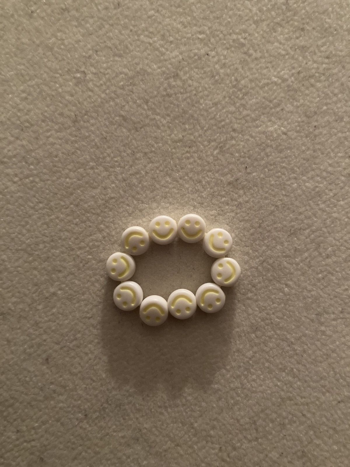 Other Yellow smiley face beaded ring Size ONE SIZE - 1 Preview