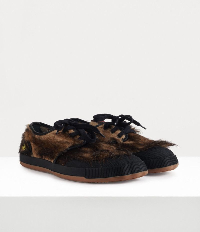 Vivienne Westwood o1srvl11e0326 Low Top Animal Gym Derby Shoes in Brown Size US 9 / EU 42 - 3 Thumbnail
