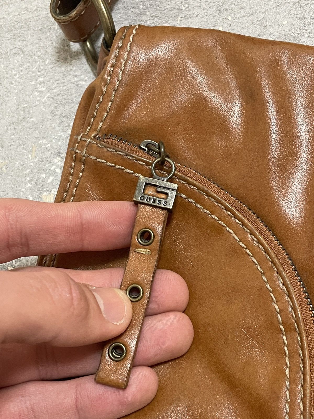 Guess Vintage Y2K Guess Bag Brown Size ONE SIZE - 9 Thumbnail