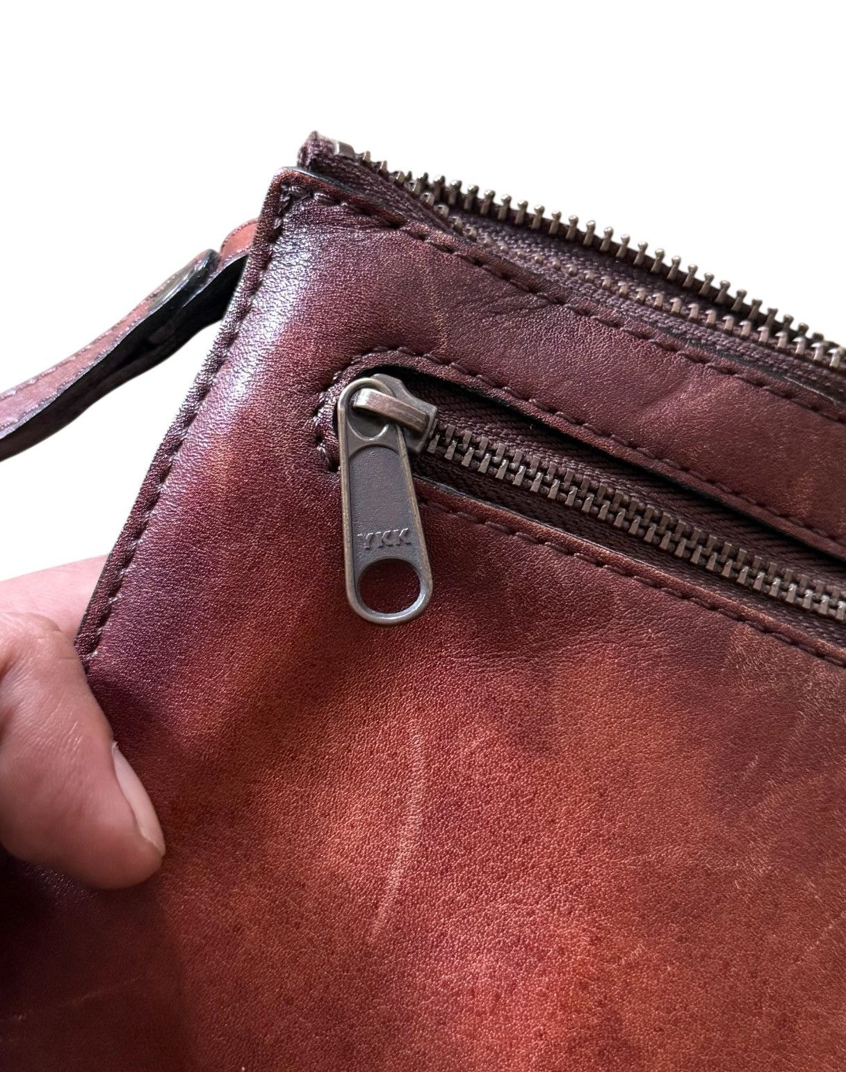 Japanese Brand Lugard G3 Clutch Bag Leather Vintage Size ONE SIZE - 6 Thumbnail