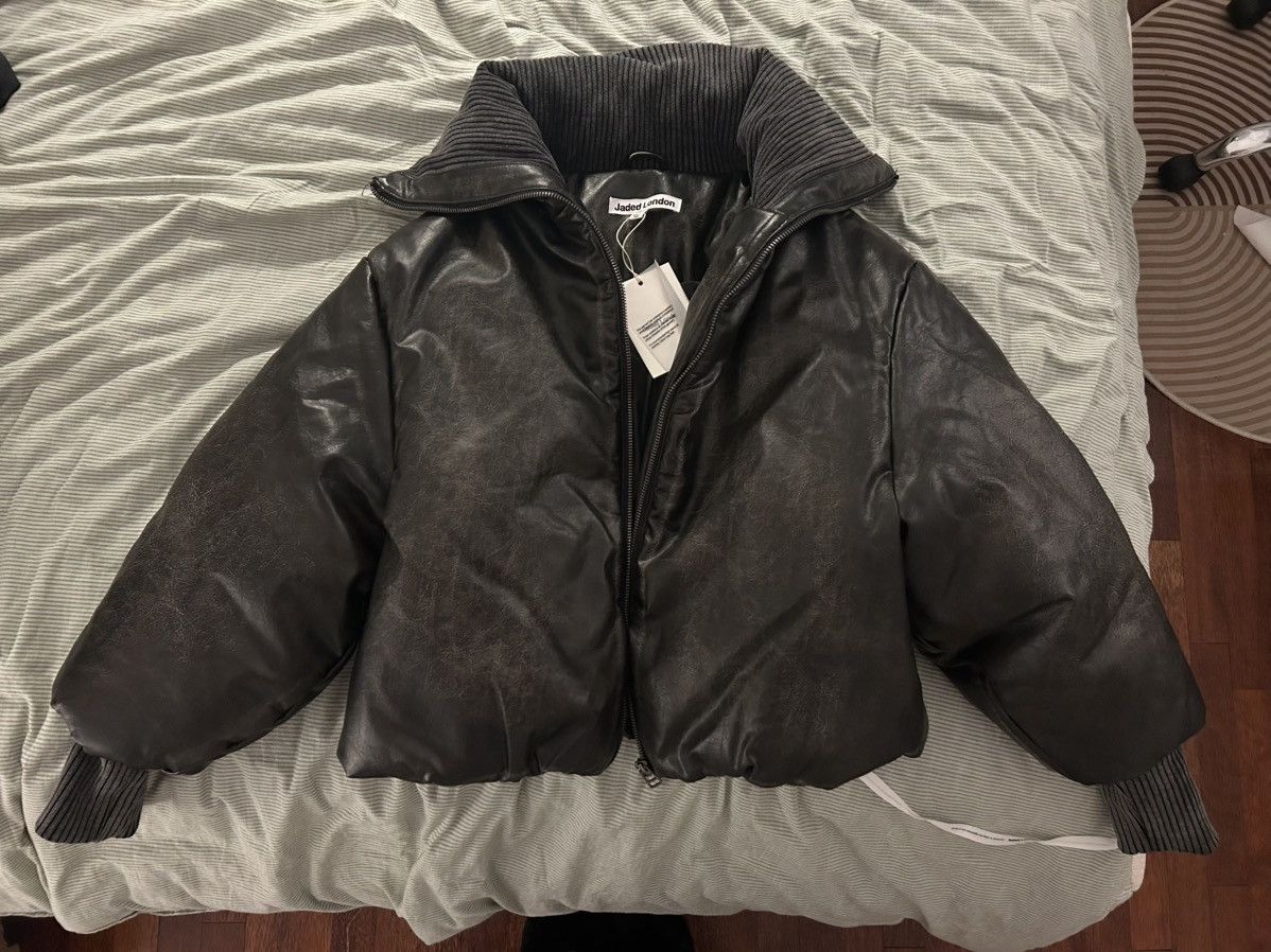 Jaded London Vegan Leather Bomber Jacket