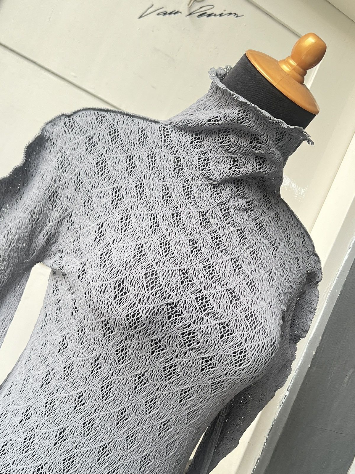 Issey Miyake Issey M.&K YOKO Grey Pleats Mesh T-shirt Size US XS / EU 42 / 0 - 17 Thumbnail