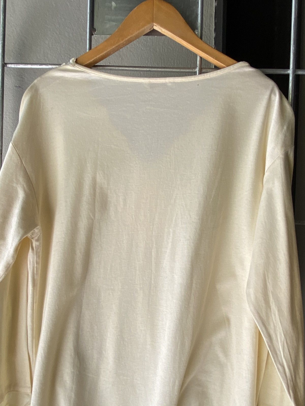 Dior Christian Dior Yellow Lace-Trim V-Neck Blouse Size M / US 6-8 / IT 42-44 - 9 Thumbnail