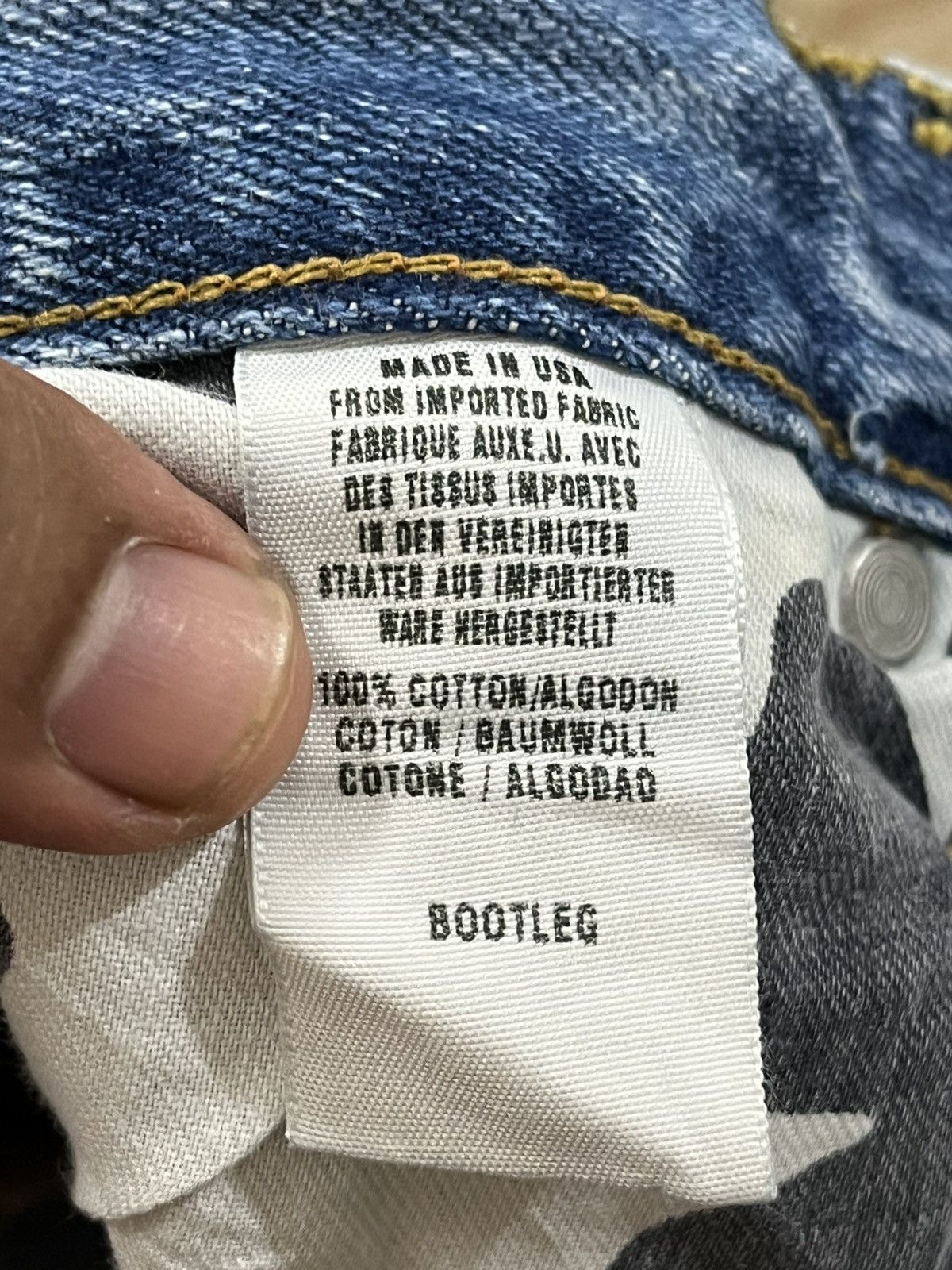 Lucky Brand Vintage Lucky Brand Baggy Bootleg Denim Size US 34 / EU 50 - 10 Thumbnail