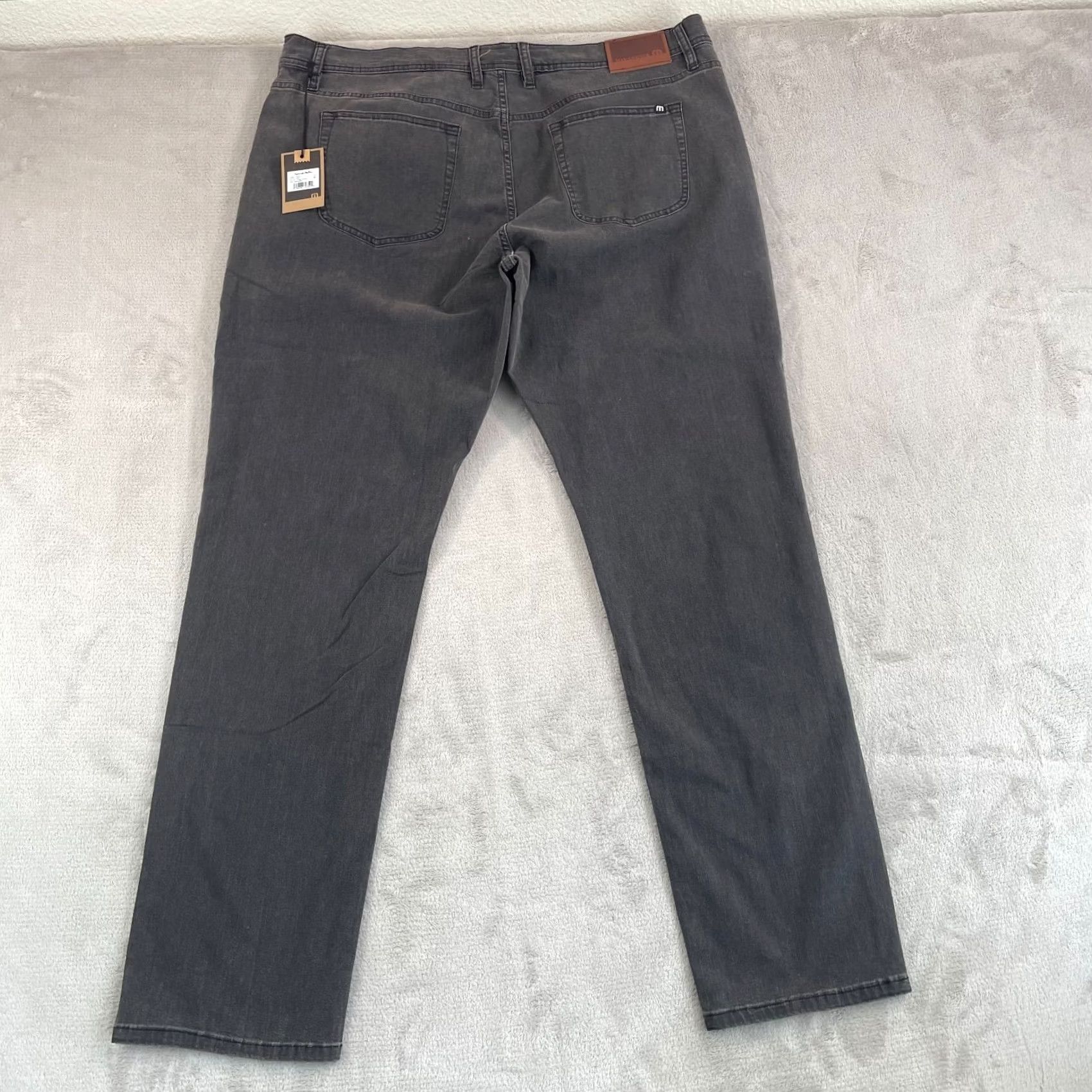 TravisMathew Travis Mathew Legacy Featherweight Jeans Men 40x34 Vintage Charcoal NWT 79 Size US 40 / EU 56 - 6 Thumbnail
