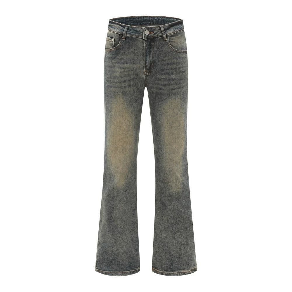 Japanese Brand × Jean High street retro washed distressed flared jeans for men Size US 32 / EU 48 - 1 Thumbnail