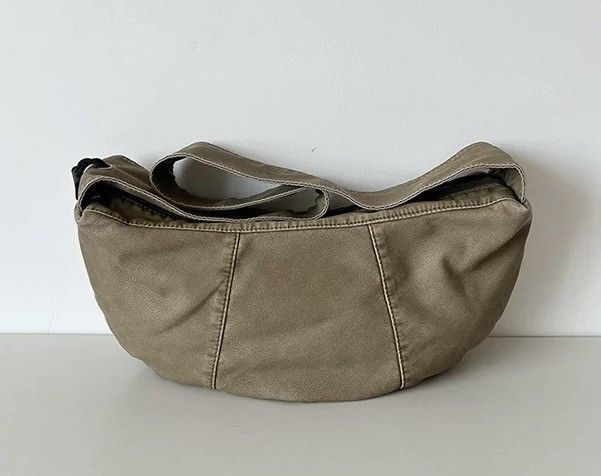 Japanese Brand Retro y2k faded pu leather ruched strap shoulder hobo bag Size ONE SIZE - 4 Thumbnail