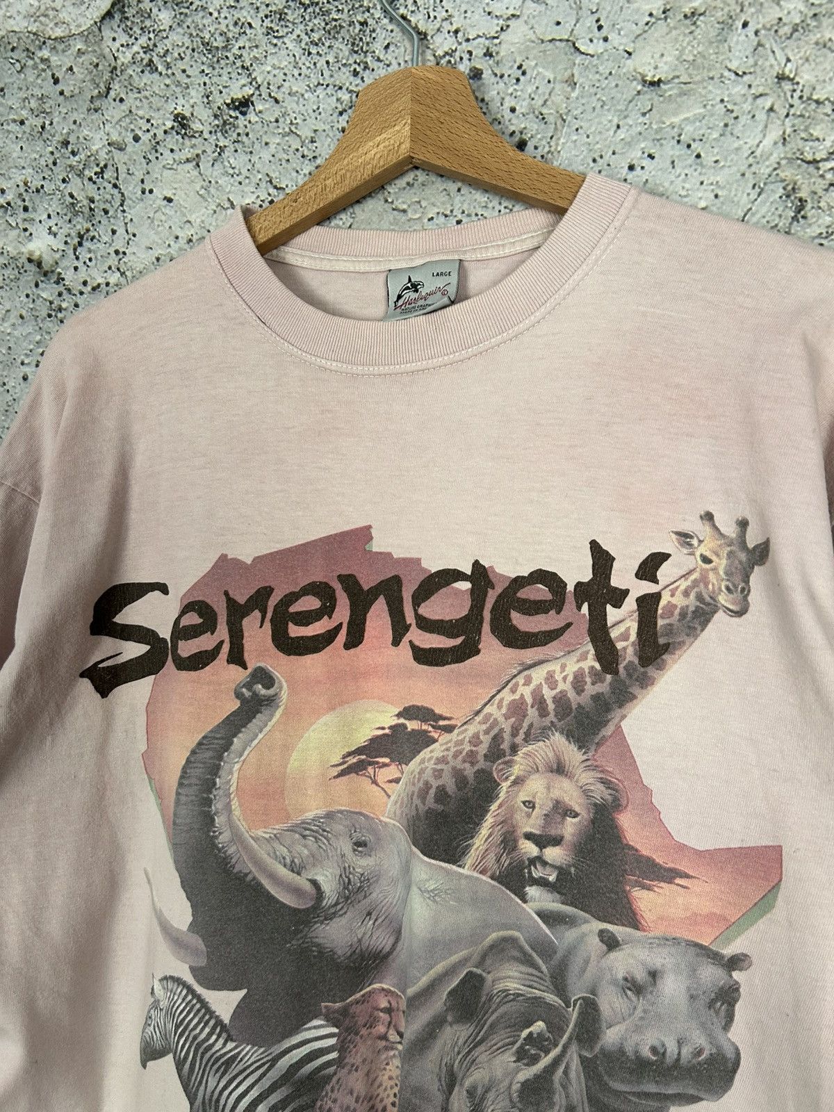 Vintage Vintage Serengeti WWF Animal Safari Graphic Tee 90s Baggy Size US L / EU 52-54 / 3 - 3 Thumbnail