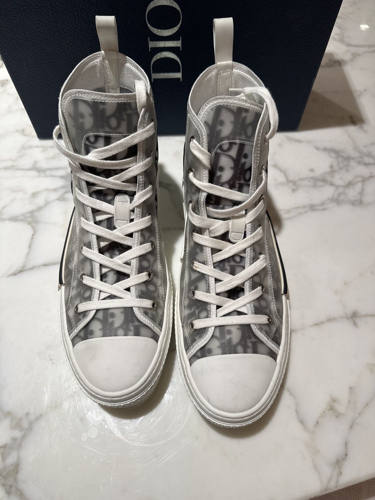 Dior Dior B23 HIGH-TOP SNEAKER Size US 11 / EU 44 - 6 Thumbnail