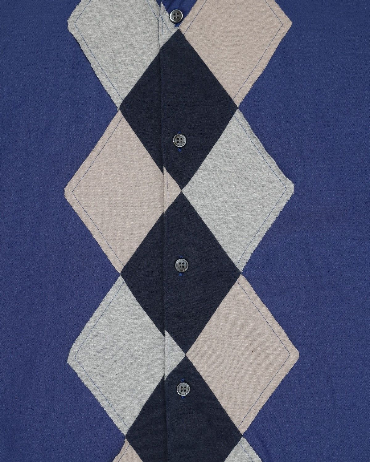 Comme des Garcons Homme Plus Comme des Garçons SHIRT Vertical Argyle Panel Shirt Size US M / EU 48-50 / 2 - 6 Thumbnail