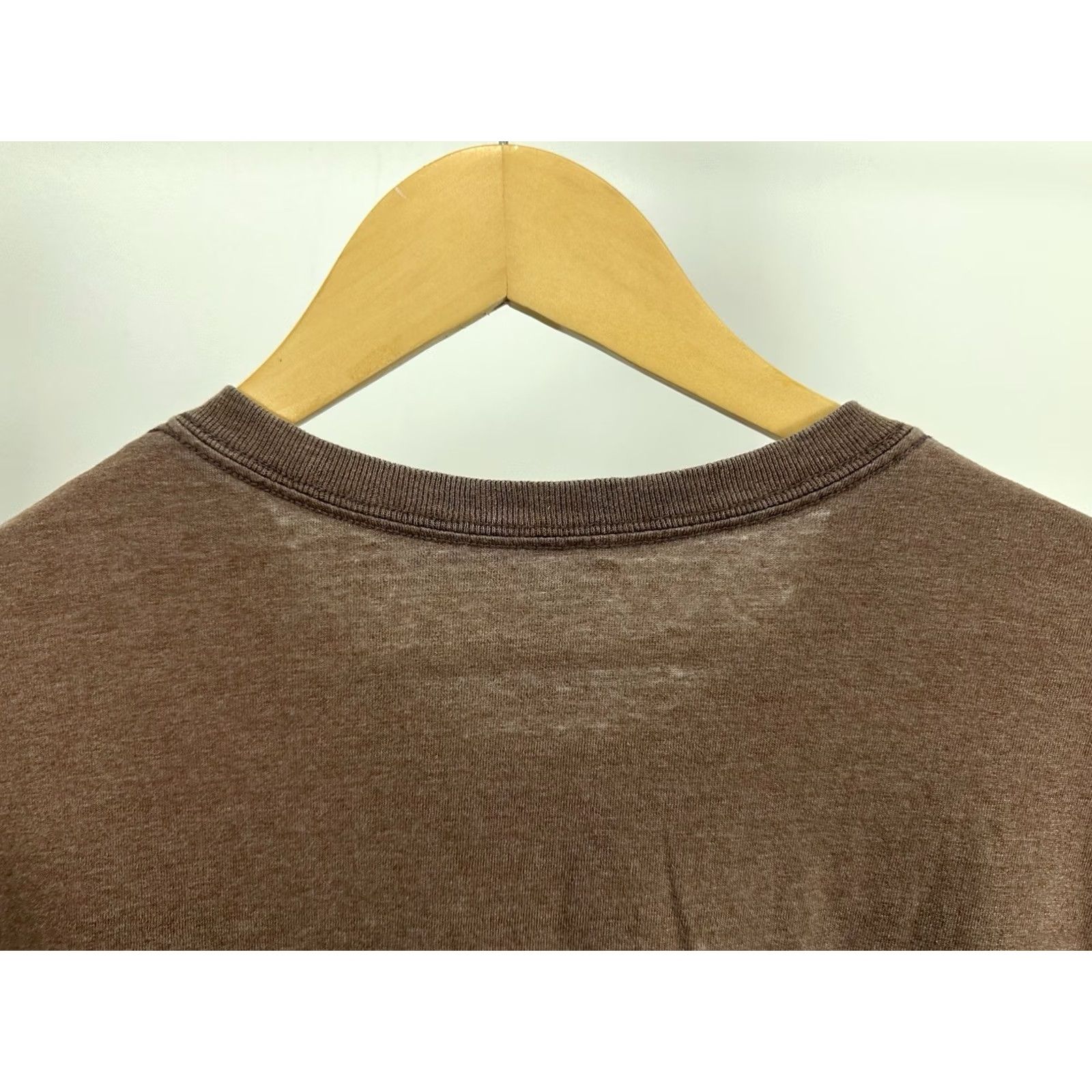 Jerzees VTG Jerzees T-Shirt Long Sleeve XL Brown Distressed Worn Blank Gradient Sun Faded 90s Style Mens XL Size US XL / EU 56 / 4 - 3 Thumbnail