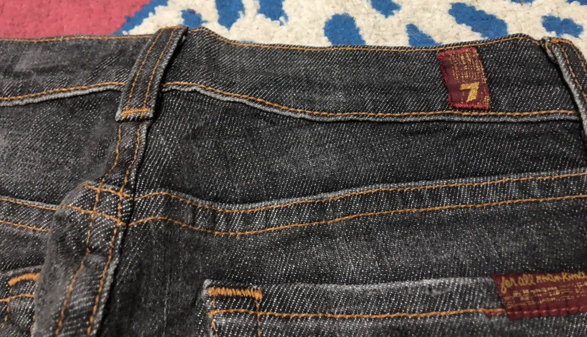7 For All Mankind 7 For All Mankind Frayed Mud Wash Flares Distressed Jeans Size 24" / US 00 / IT 34 - 8 Thumbnail