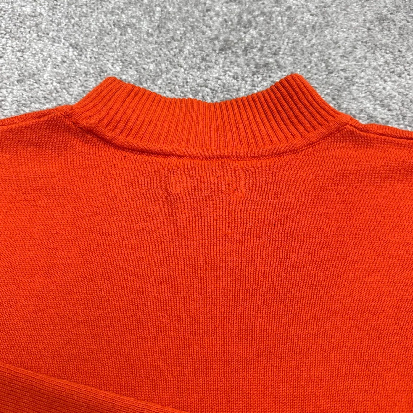 Vintage VINTAGE Yarnworks Pullover Shirt Womens Large Orange 90s Classic Knitted Knit Mock Neck Sweater Casual Womens Size L / US 10 / IT 46 - 6 Thumbnail