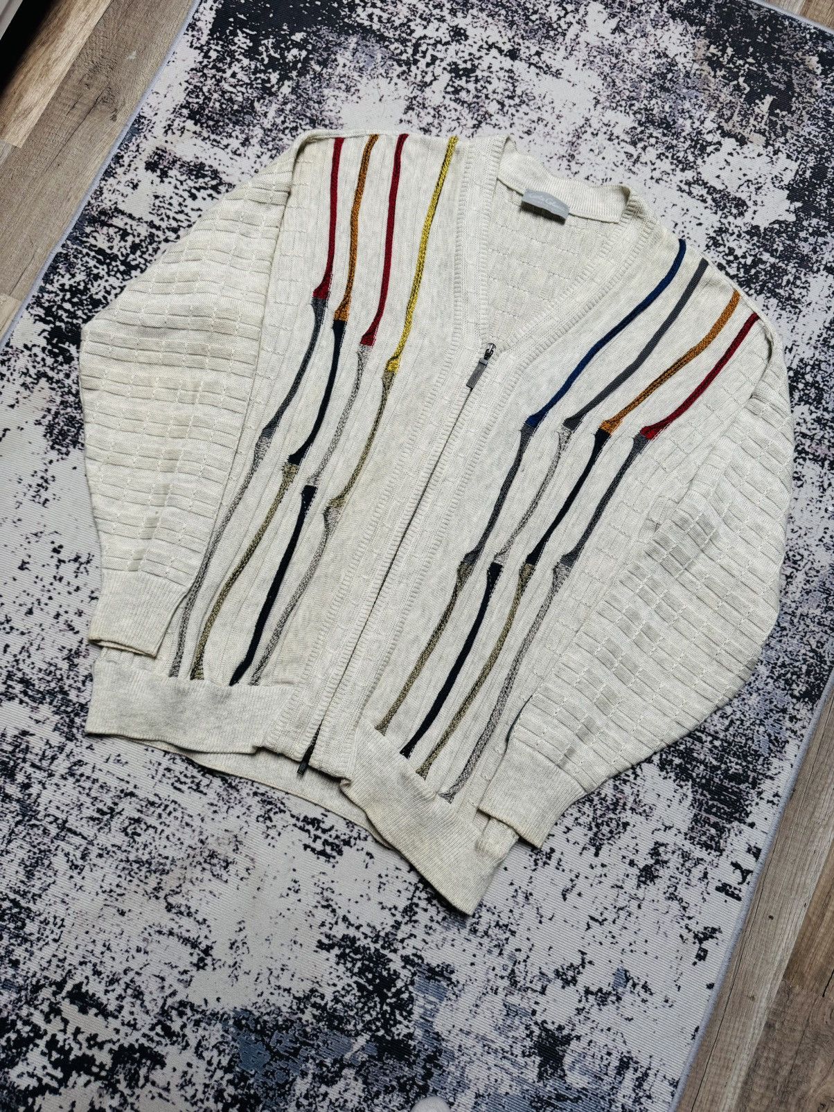 Carlo Colucci 🔥 Rare Vintage CARLO COLUCCI Cardigan Sweater Size US XL / EU 56 / 4 - 2 Thumbnail