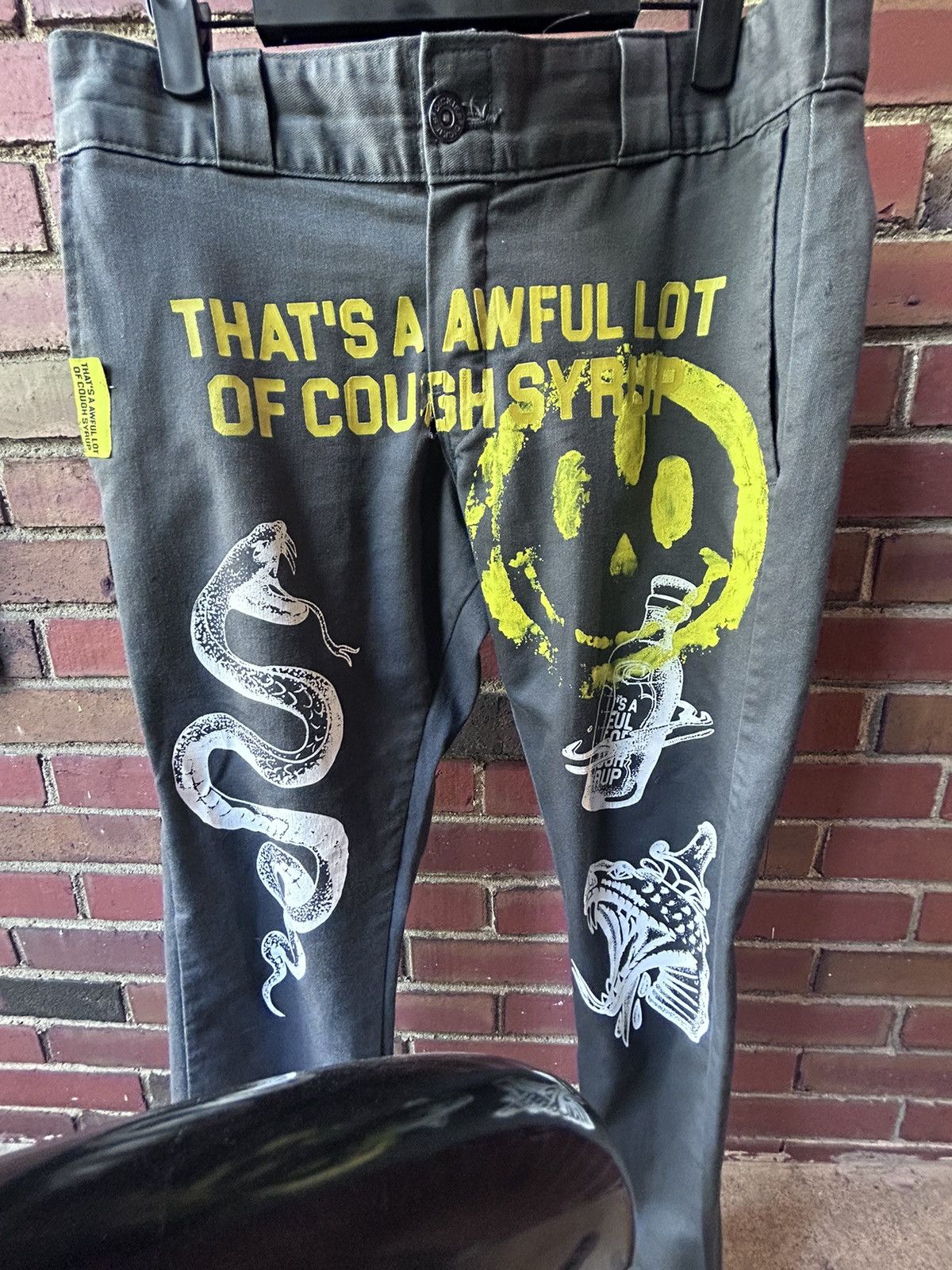 Awful Lot of Cough Syrup Awful Lot of Cough Syrup x Dickies x Gnawsea Collab Pants Size US 29 - 1 Thumbnail