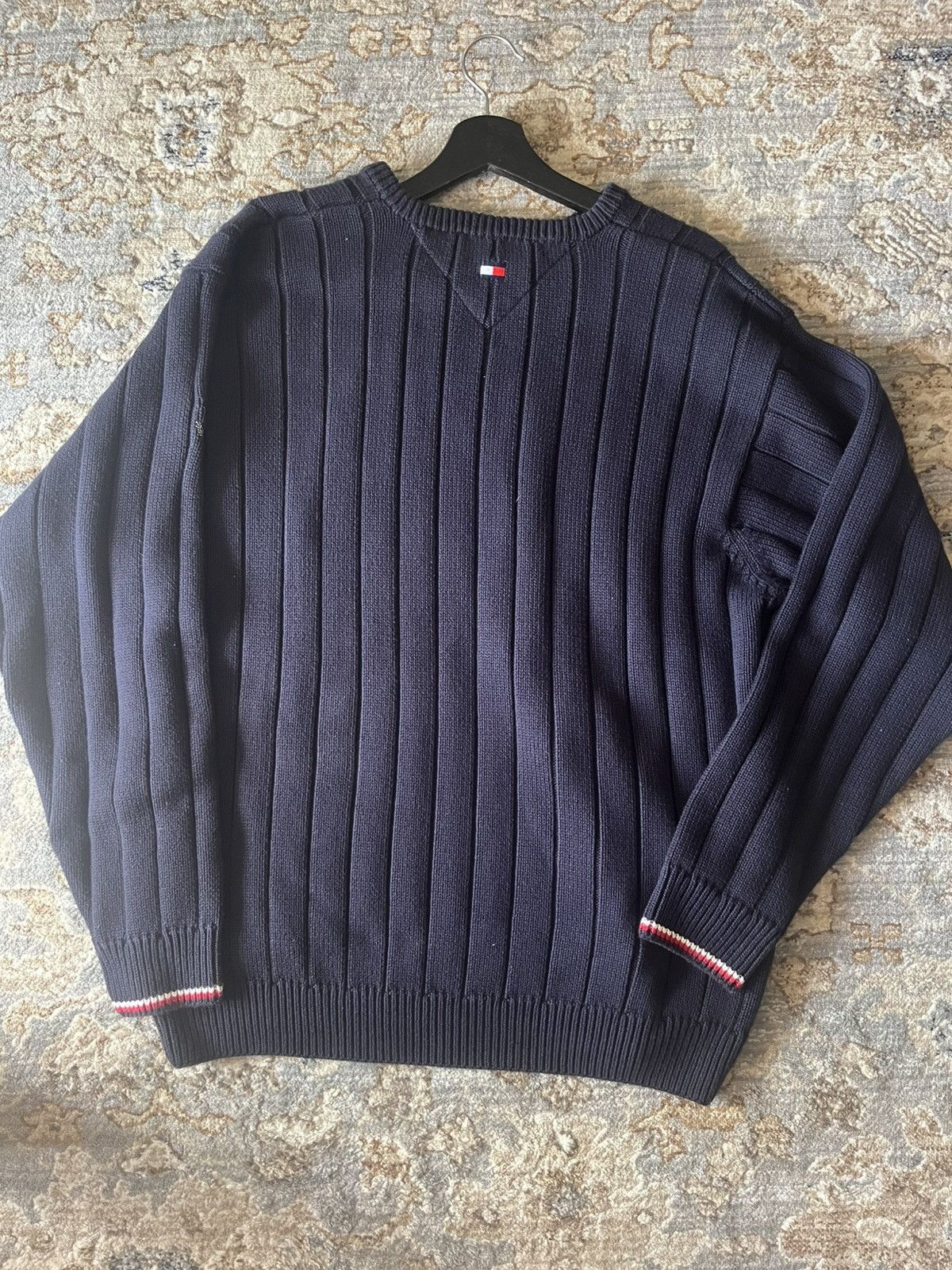 Tommy Hilfiger AMERICAN FLAG HAND-KNIT TOMMY HILFIGER 90’s SWEATER Size US L / EU 52-54 / 3 - 5 Thumbnail