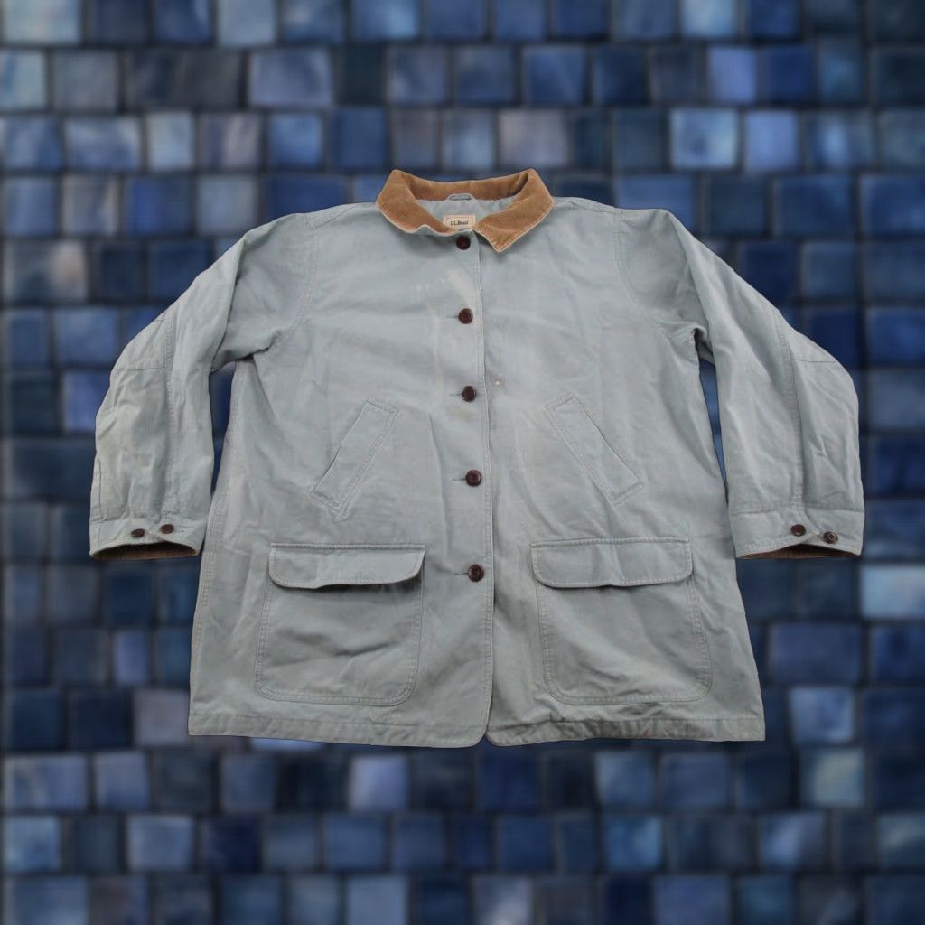 Vintage VINTAGE L.L. Bean Blue Corduroy Button Jacket Coat Women 2X Casual All Seasons Solid Long Sleeve Mens Womens Girls? Size XXL / US 16-18 / IT 52-54 - 1 Thumbnail