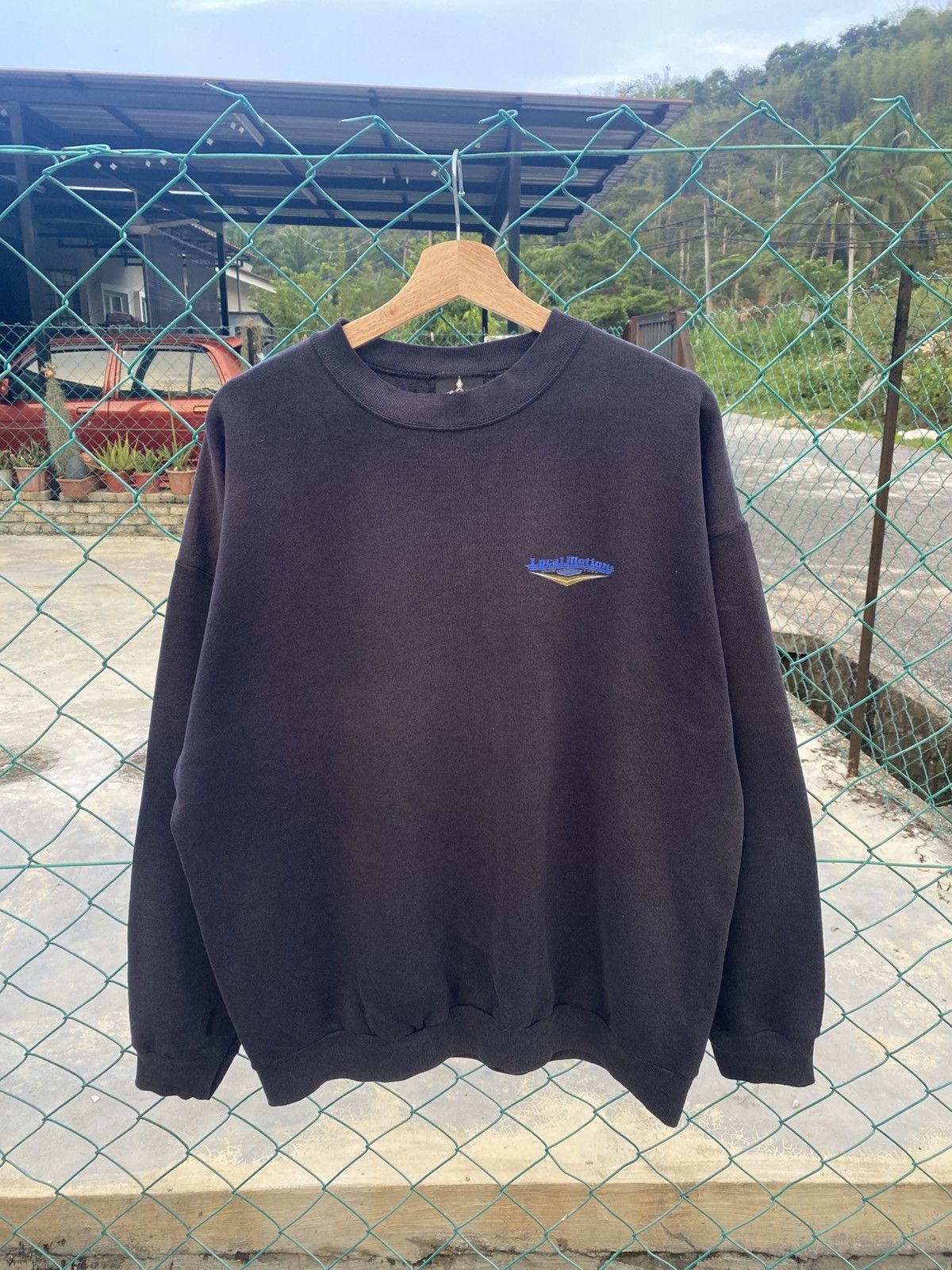 Vintage Distressed Vintage 90’s Local Motion faded blue sweatshirts Size US XL / EU 56 / 4 - 1 Thumbnail