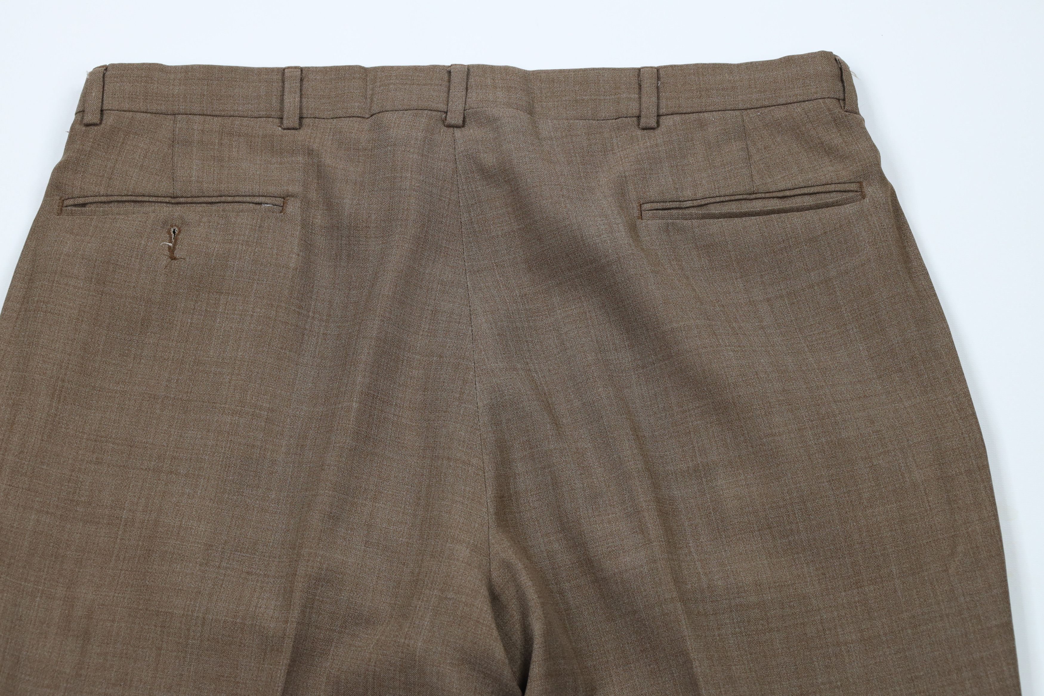 Vintage Vintage 90s Streetwear Wide Leg Chino Pants Brown Wool Size US 38 / EU 54 - 10 Thumbnail