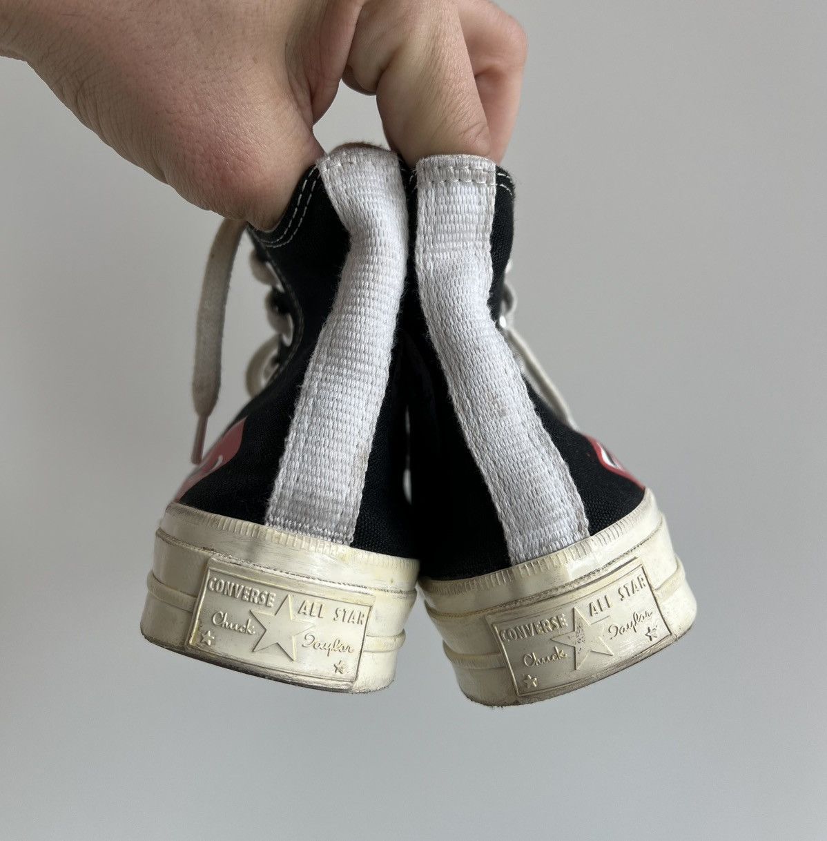 Comme des Garcons × Converse Converse x CDG Play Comme Des Garçons Black High Sneakers Size US 6 / IT 36 - 5 Thumbnail