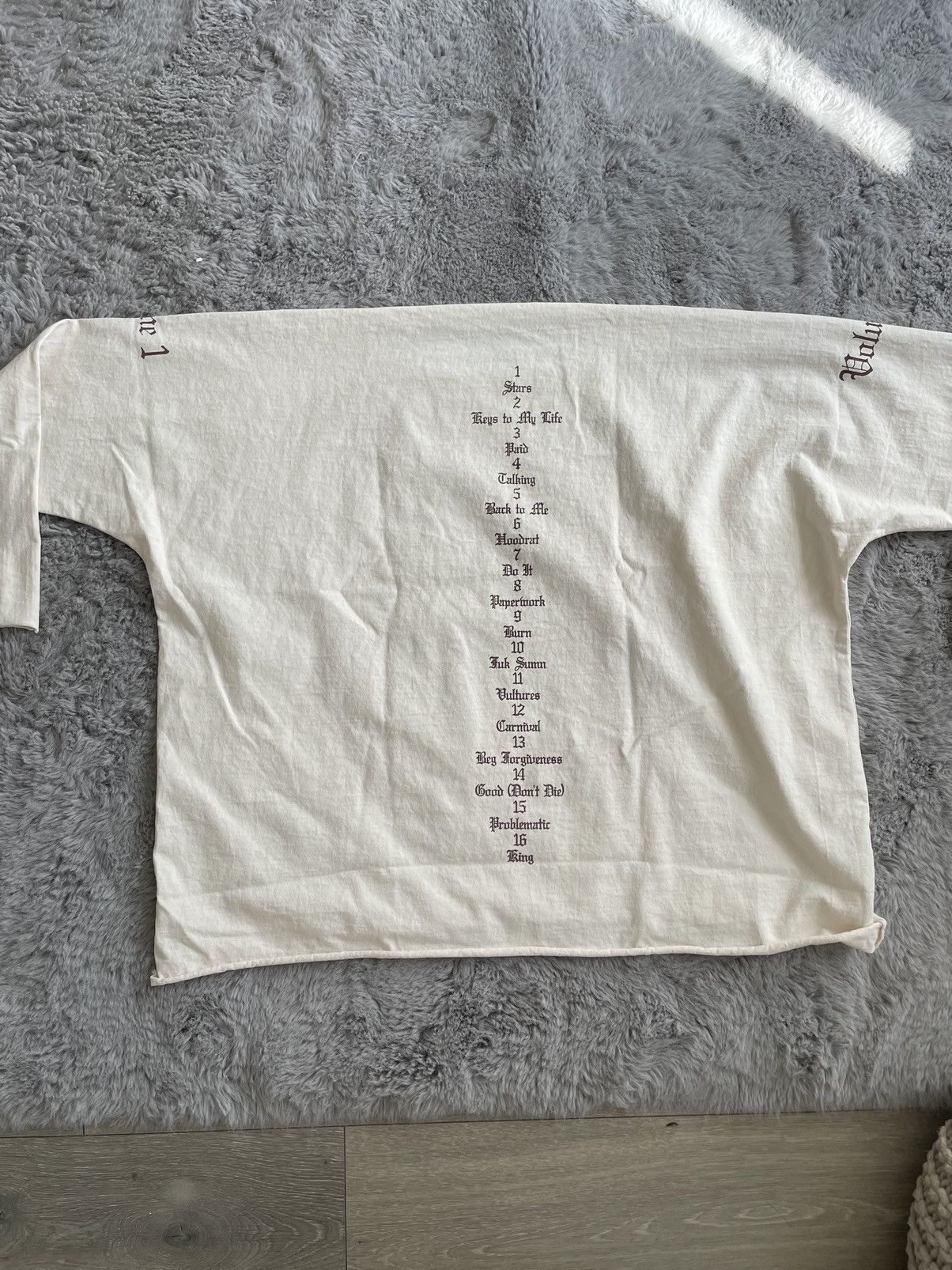 Yeezy Season VULTURES LONG SLEEVE SHIRT SIZE 2 | Grailed