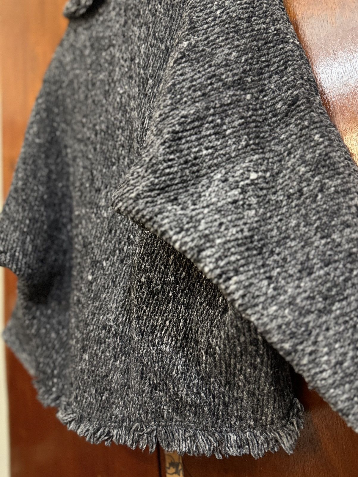 Yohji Yamamoto Y’s Yohji Yamamoto Distressed Batwing Wool Knit Jacket Size US M / EU 48-50 / 2 - 14 Thumbnail