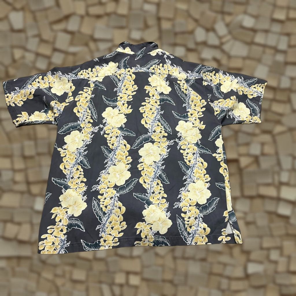Tommy Bahama Tommy Bahama Shirt Men's Large Size L Grey Yellow Floral Button Up 100% Silk Button-Up Short Sleeve Casual Regular Mens Size US L / EU 52-54 / 3 - 1 Thumbnail