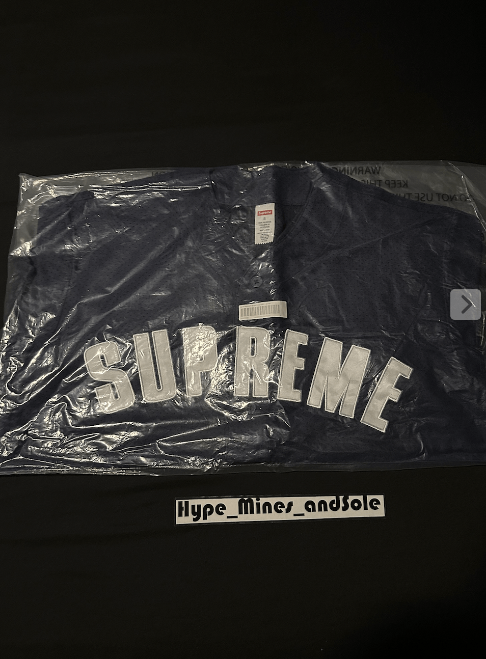 Supreme NWT Supreme Ultra Suede Mesh Baseball Jersey - Navy - Small Size US S / EU 44-46 / 1 - 6 Thumbnail