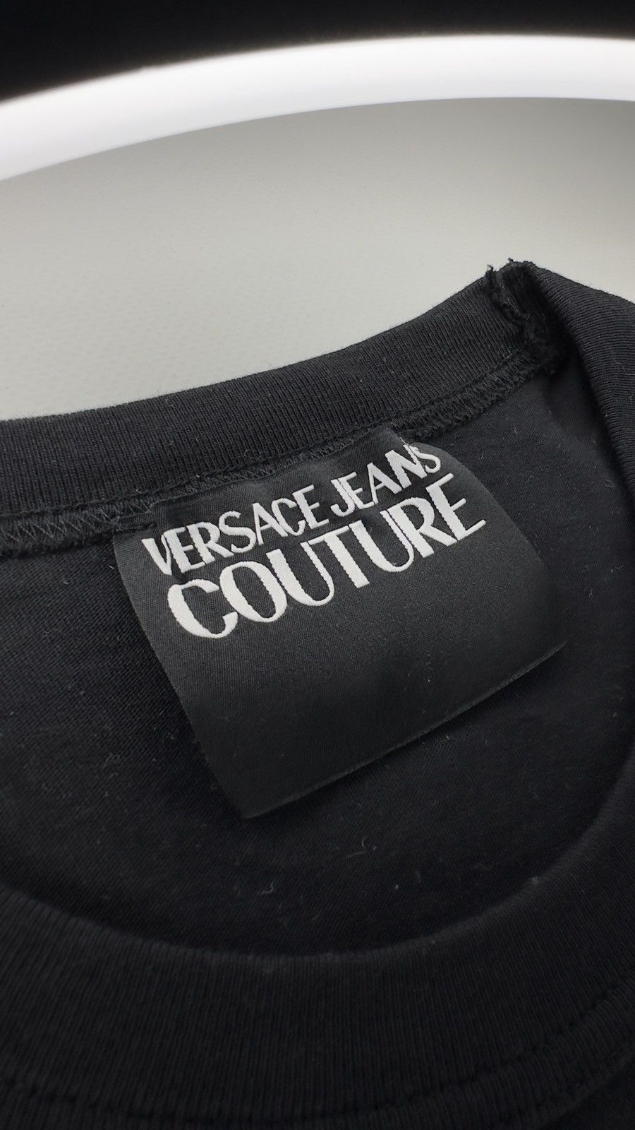 Versace Jeans Couture Versace Jeans Couture Black Rhinestone Logo T-Shirt Size US XXL / EU 58 / 5 - 2 Thumbnail