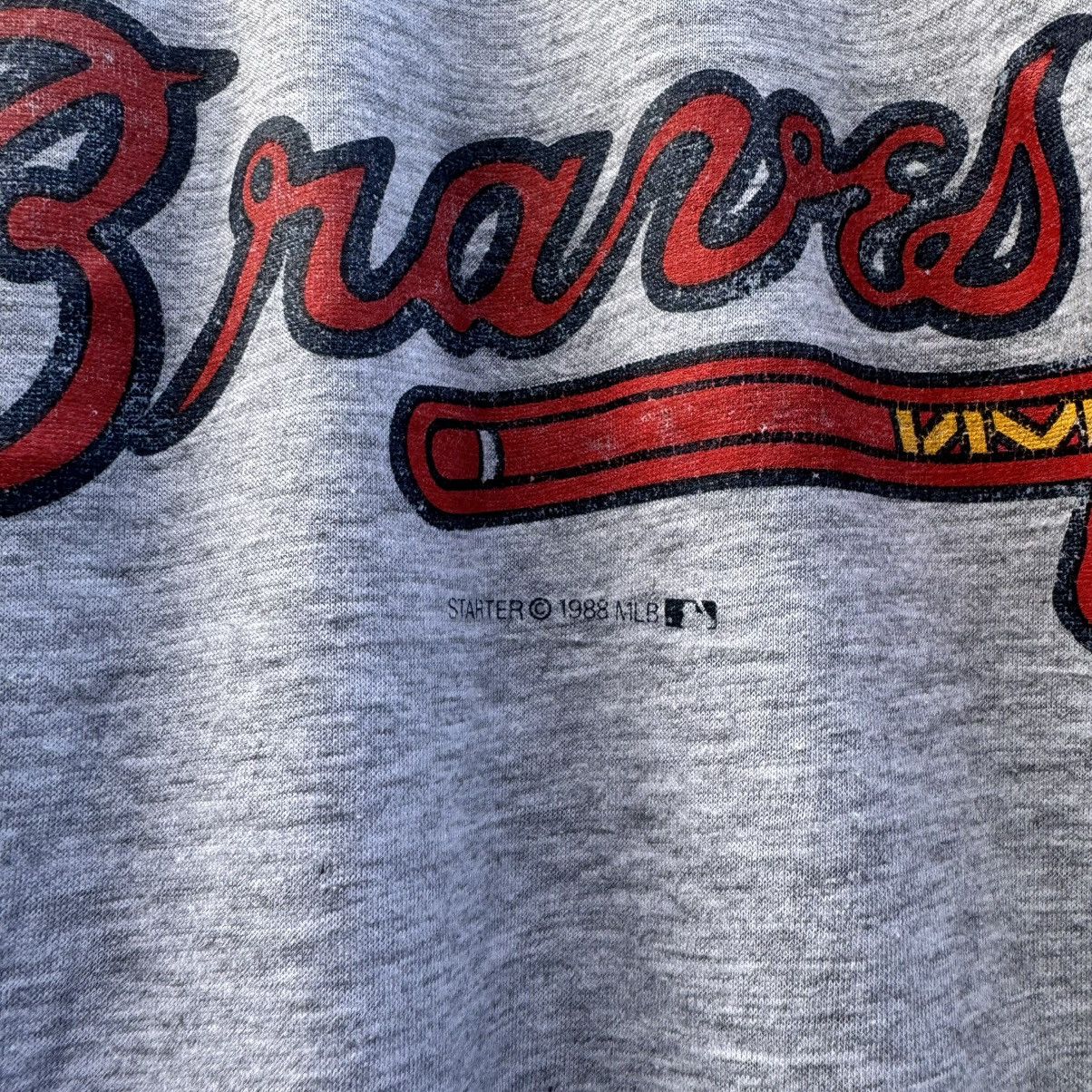 NFL × NHL × Vintage Vintage Atlanta Braves 80s tee vtg Size US L / EU 52-54 / 3 - 2 Thumbnail
