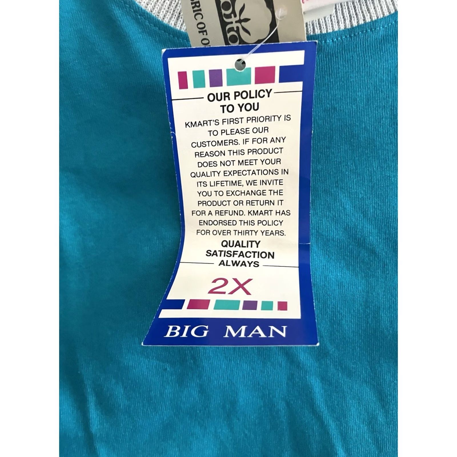 McGregor VINTAGE MacGregor Tee Teal 2XL 80s Short Sleeve Logo Crew Neck Men Shirt Size US XXL / EU 58 / 5 - 3 Thumbnail