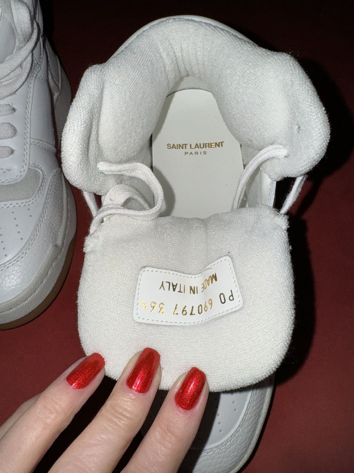 Saint Laurent Paris Saint Laurent white high sneakers, size 36.5 It Size US 6.5 / IT 36.5 - 4 Thumbnail