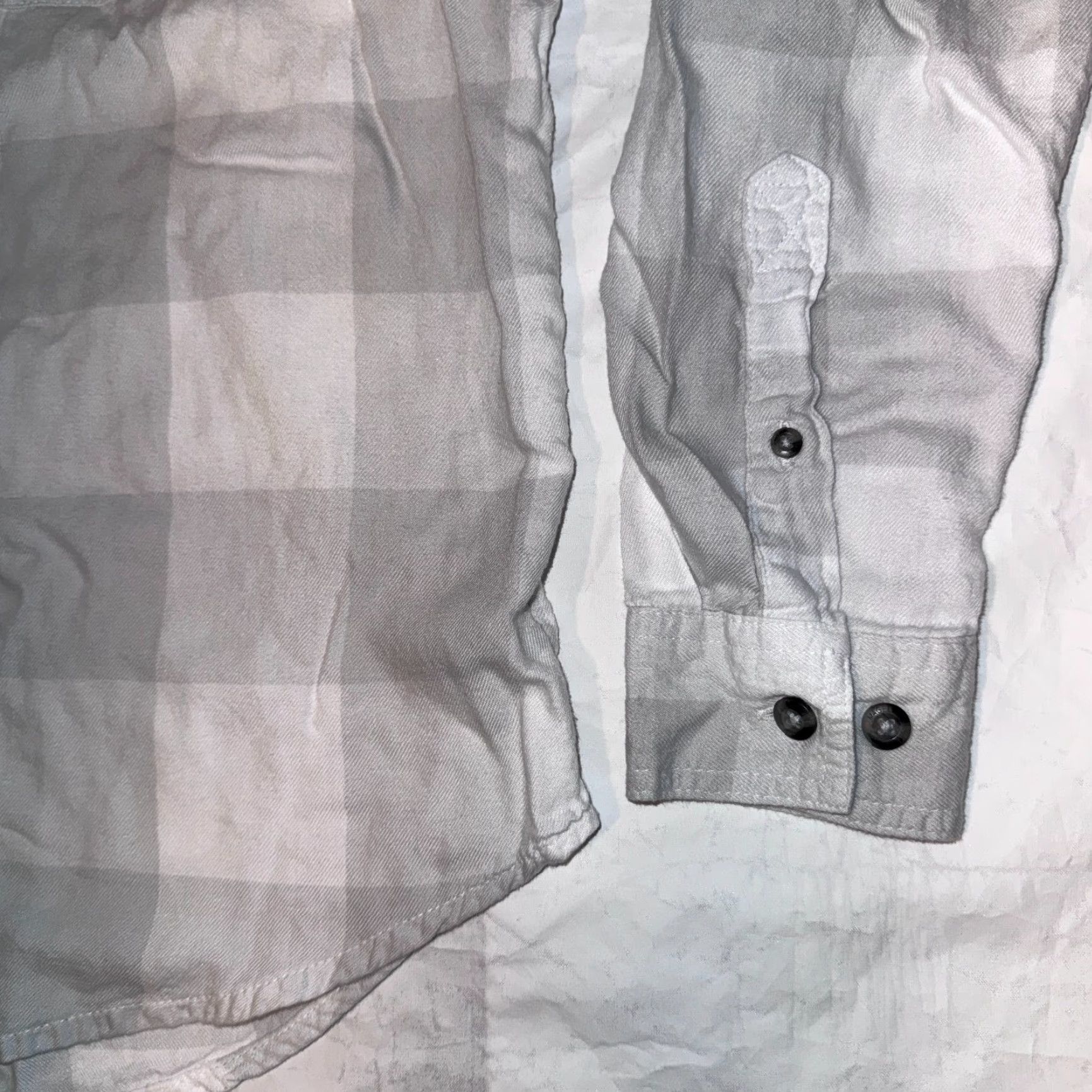 Vintage Magellan White Plaid Shirt XS Long Sleeve Button-Up Classic Fit Womens Size XS / US 0-2 / IT 36-38 - 3 Thumbnail