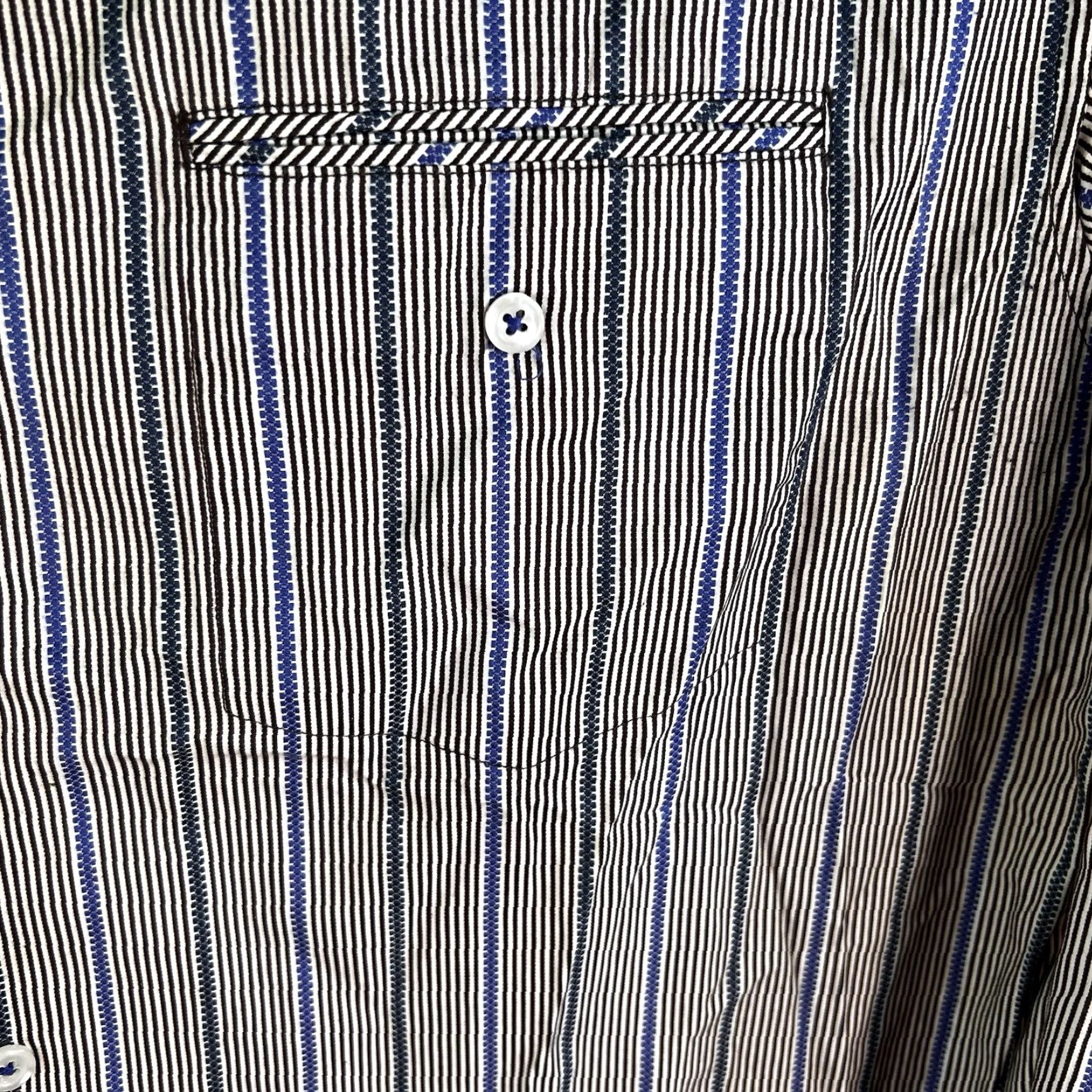 Tommy Bahama Tommy Bahama Striped Button-Up Shirt Men's XL Gray/Blue Long Sleeve Casual Beach Classic Size US XL / EU 56 / 4 - 4 Thumbnail
