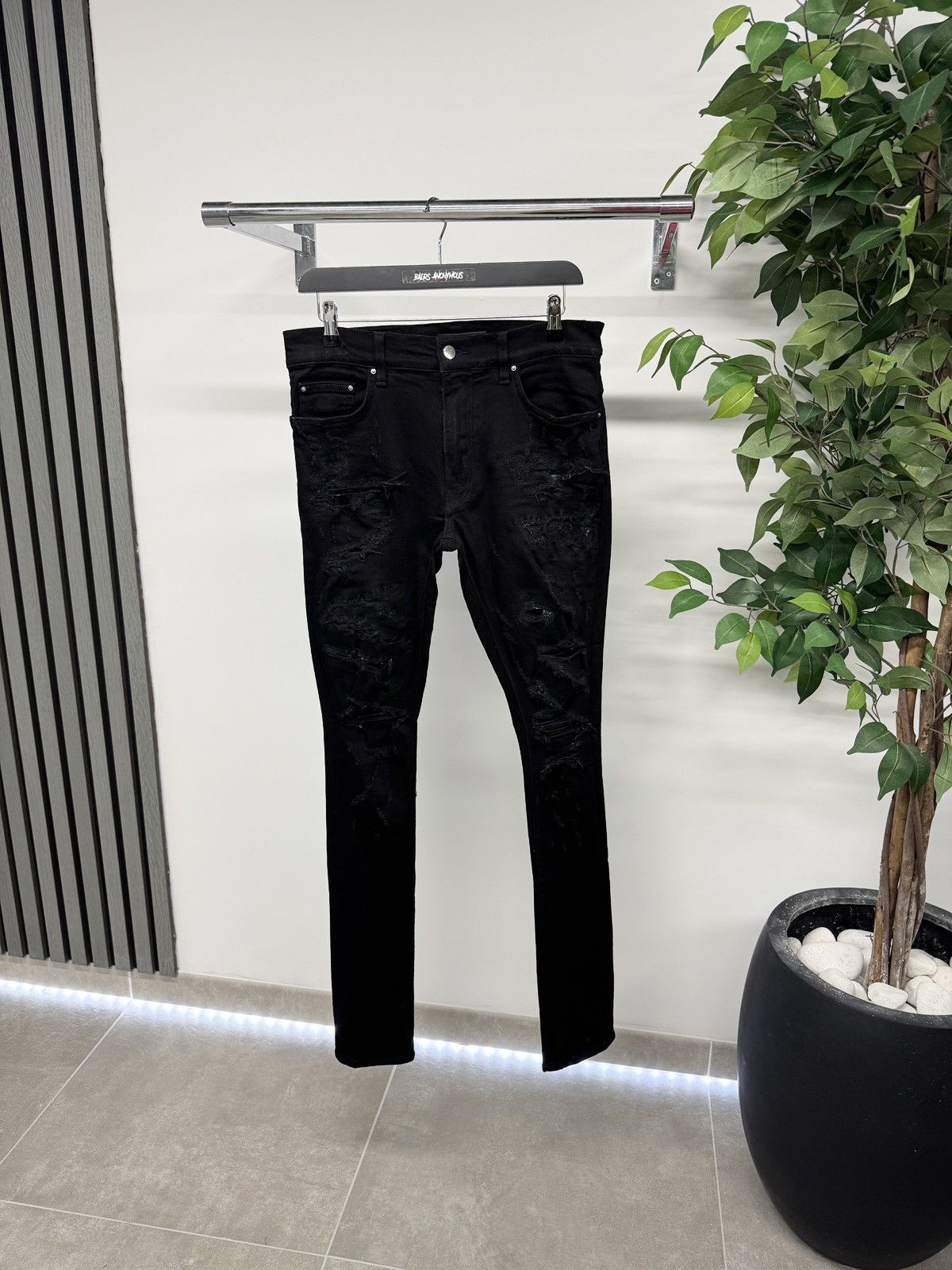Amiri Amiri MX1 Destroyed Distressed Jeans In Black RRP £950 Size US 31 - 1 Thumbnail
