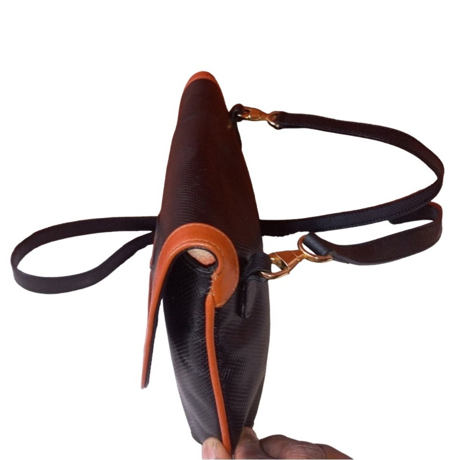 Mark Cross Mark Cross vintage Black & Saddle Tan Leather Crossbody Size ONE SIZE - 3 Thumbnail