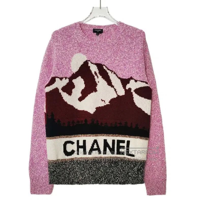 Chanel Chanel Pink Cashmere Blend Pullover Sweater . Size M / US 6-8 / IT 42-44 - 1 Thumbnail