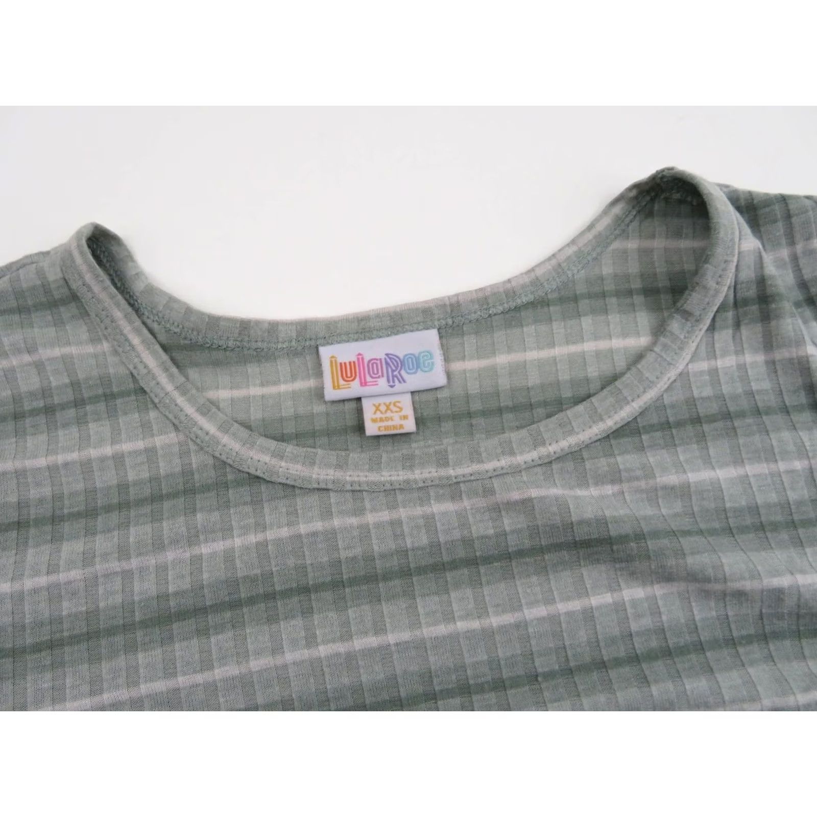 Vintage Lularoe Carly Dress 2XS Striped Green Swing High Low EUC Women's Dress Size XXS / US 00 / IT 34 - 5 Thumbnail