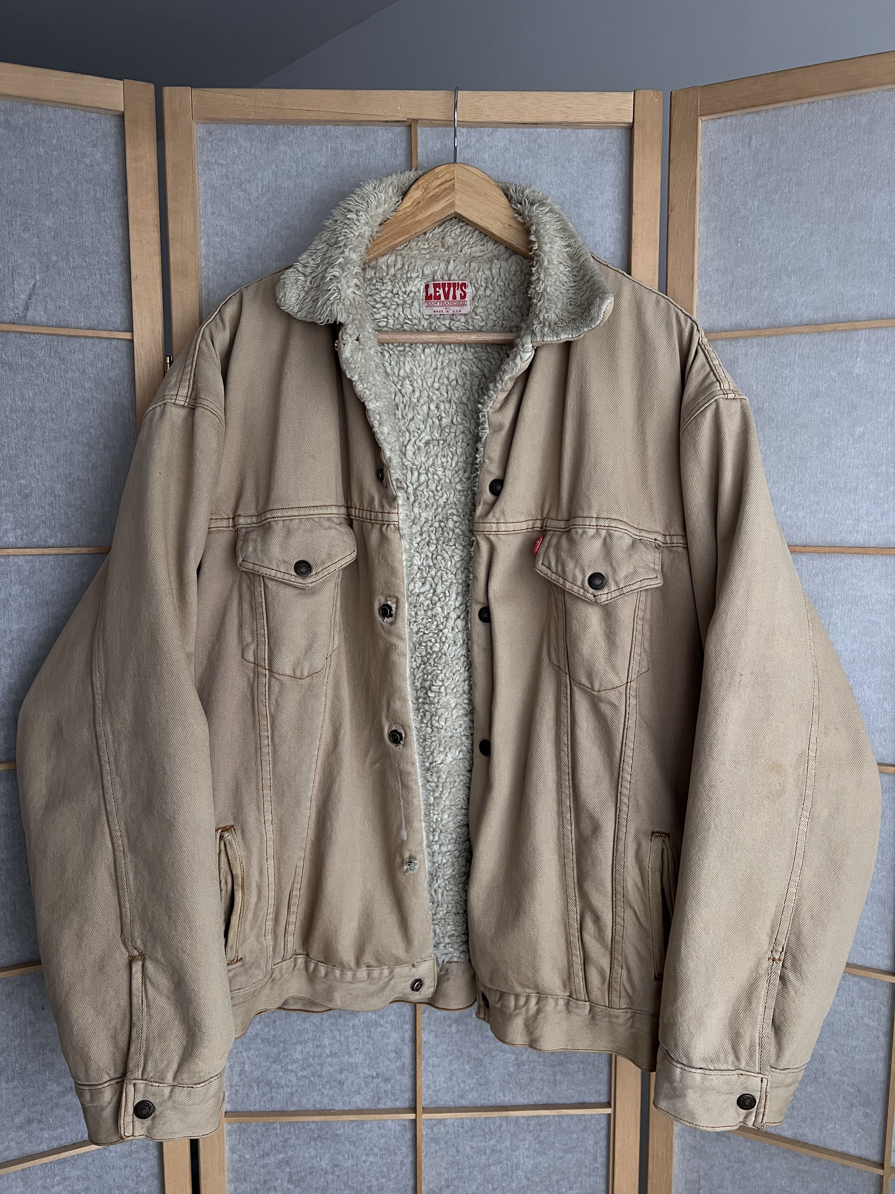 Faded VTG 80s Levis San Francisco USA denim jacket trucker
